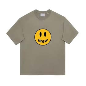 Drew Smiley face lettering short-sleeved T-shirt（23 styles)-1830  